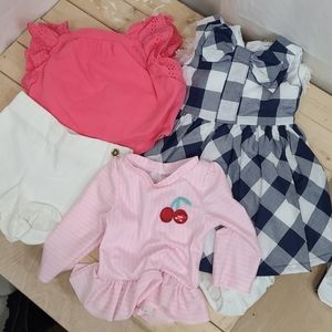 JANIE&JACK CARTERS LOT sz6-12m summer lot good con